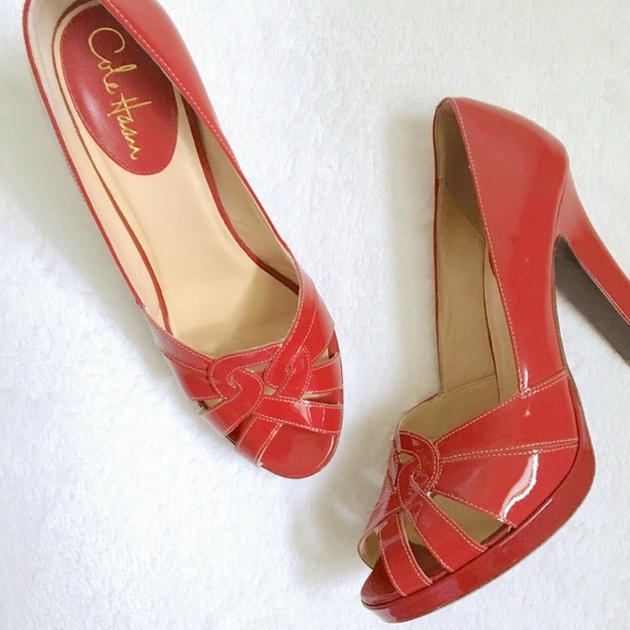 cole haan red pumps